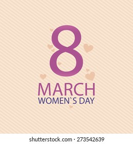 Colored background for women's day. Vector illustration