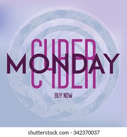 Colored backgrounds with text for cyber monday sales