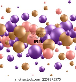 Colored balloons. Abstract vector background