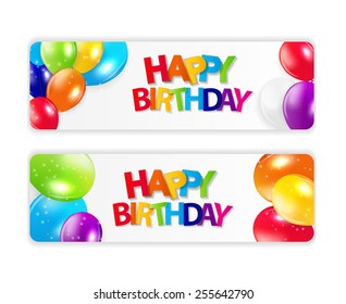 Colored Balloons Background, Vector Illustration.  EPS 10