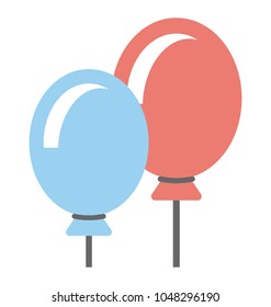 
Colored balloons for party decoration 
