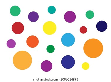 Colored balls background. Vector eps 10