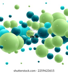 Colored balls background. Vector eps 10. 3d pink an blue balls