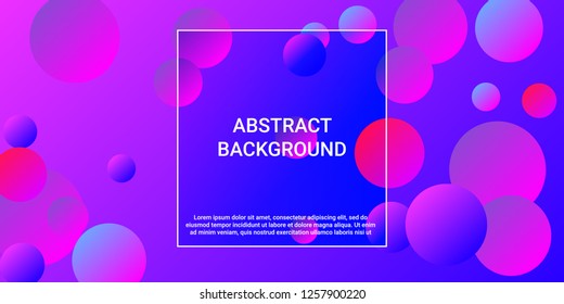 Colored balls. Creative design of coverages. Vector geometric illustration. Halftone, 3d. Abstract background of  blue, purple, pink colored balls.