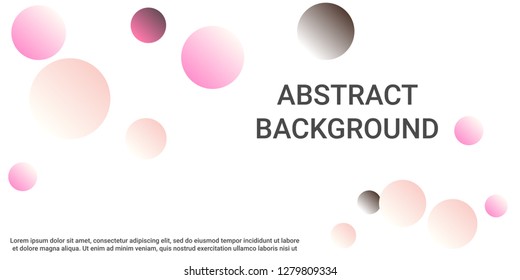 Colored balls. Creative design of coverages. Vector geometric illustration. Halftone, 3d. Abstract background of  burgundy, pink, brown  colored balls.
