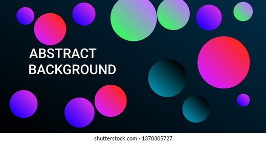 Colored balls. Creative design of coverages. Vector geometric illustration. Halftone, 3d. Abstract background of  pink, purple, green, turquoise  colored balls.