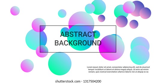 Colored balls. Futuristic design of coverages. Vector geometric illustration. Halftone, 3d. Abstract background of  pink, blue, green  colored balls.