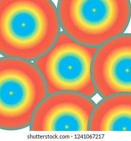 Colored balls pattern