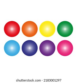 Colored balls. Vector illustration. stock image.