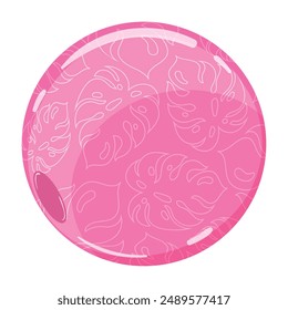 Colored beach ball Summer icon Vector illustration