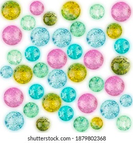 Colored beads. Pearls. Abstract background. Decorations