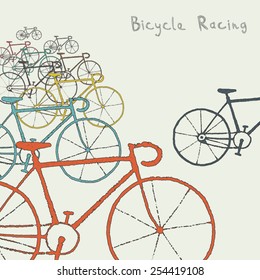 Colored bikes