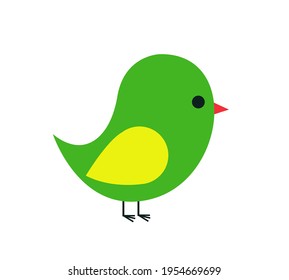 Diseño de ilustración de vector de pájaro de color