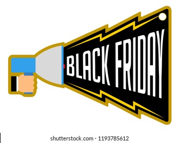 Colored black friday label. Vector illustration design