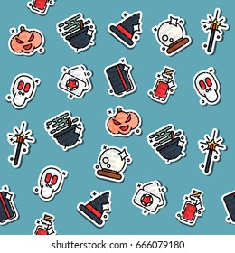 Colored Black magic flat pattern