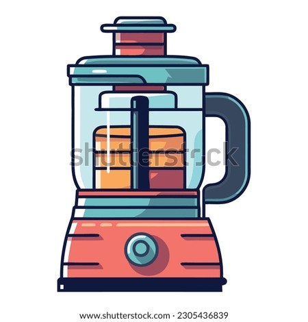 Colored blender design icon isolated