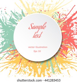 Colored blot background with copyspace for your text