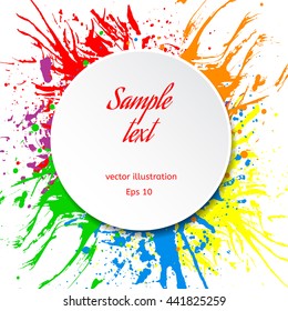 Colored blot background with copyspace for your text
