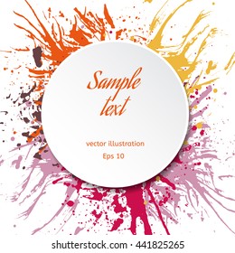 Colored blot background with copyspace for your text
