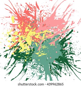 Colored blot isolated on white background, vector illustration