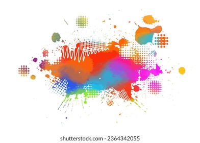 Colored blot object. Vector illustration