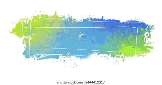 Colored blot object. Vector illustration.
