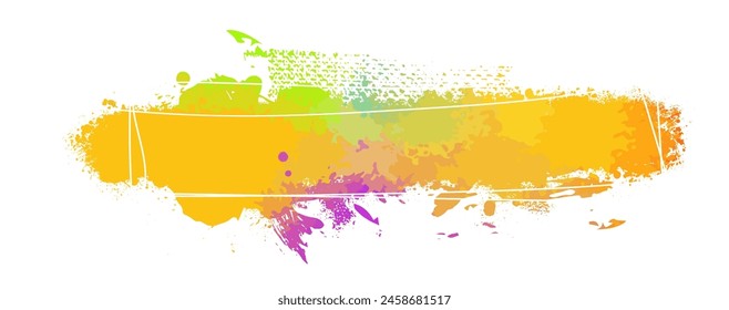 Colored blot object. Vector illustration.