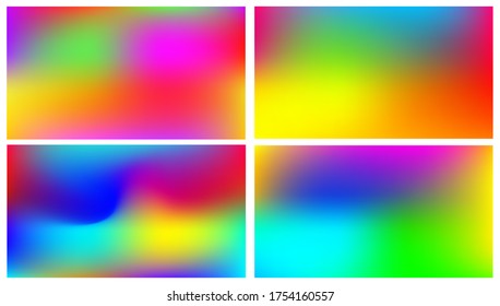 Colored blurred bright template. A vague abstract illustration. Colorful background can be used as part of a brand book. Vector illustration. Isolated on white background.