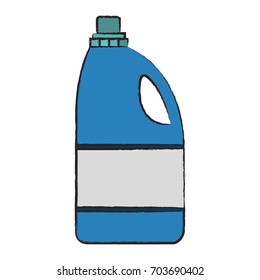 colored blurred silhouette of detergent bottle vector illustration