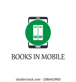 colored books in mobile icon. Element of web icon for mobile concept and web apps. Detailed colored books in mobile icon can be used for web and mobile. Premium icon on white background