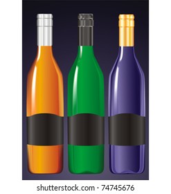 	colored bottle