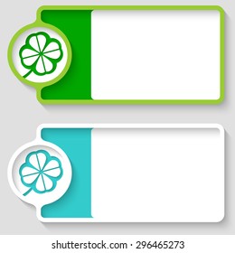 Colored boxes for your text and cloverleaf