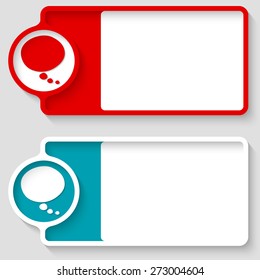Colored boxes for your text and speech bubble