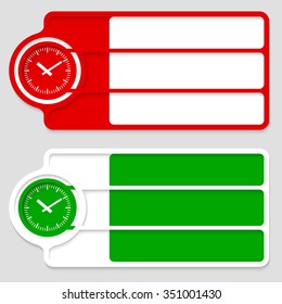 Colored boxes for your text and watches