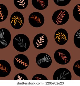 colored branches with black circles