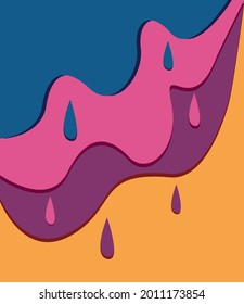 Colored and bright background. Current paints. Abstraction.