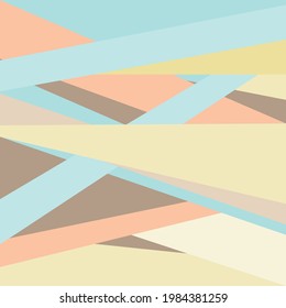 Colored bright background of geometric shapes, 70s retro style. Modern design for cover or web screensaver.