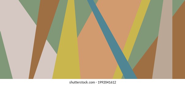 Colored bright background of geometric shapes, retro style. Modern design for cover or web splash, trending background with stripes.