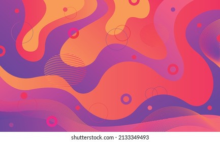 Colored bright background vector lines