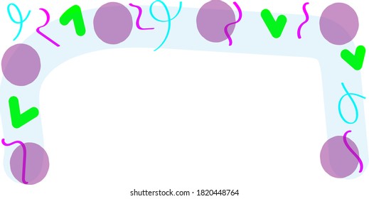 Rodamientos de pincel brillante de color para el fondo de los niños, imagen abstracta vectorial. Hermosa textura de pinceladas y líneas para el diseño de embalaje o postal.