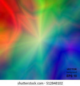 Colored Bright Iridescent Abstract Background. Universal Rainbow Abstraction.
