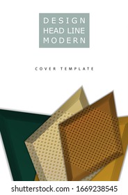 Rombos brillantes de colores con elementos decorativos perforados sobre un fondo blanco. Diseño geométrico moderno abstracto. Plantilla de alta tecnología para página web, banners, portadas, tela. Ilustración del vector