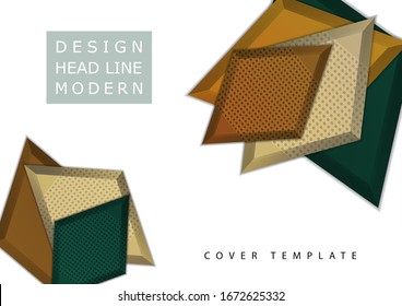 Rombos brillantes de colores con elementos decorativos perforados sobre un fondo blanco. Diseño geométrico moderno abstracto. Plantilla de alta tecnología para página web, banners, portadas, tela. Ilustración del vector