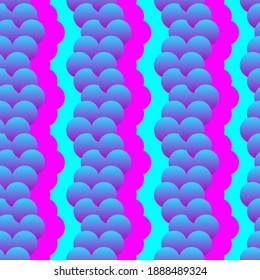Colored bright seamless pattern made up of circles.