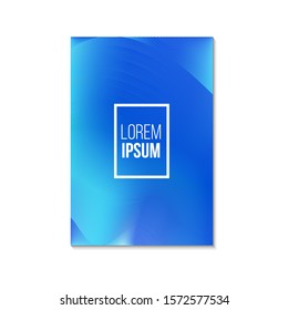 Colored broshure cover with gradient. Vector illustration