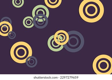 Colored bubbles on white background. Abstract background. Vector illustration.