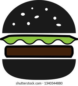 Colored burger icon for web or applications