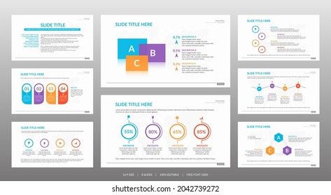 Colored business concept presentation template