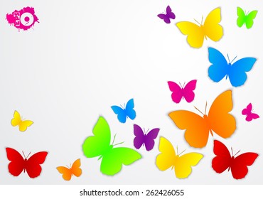 Colored butterfly