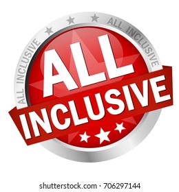 colored button with banner and text All inclusive